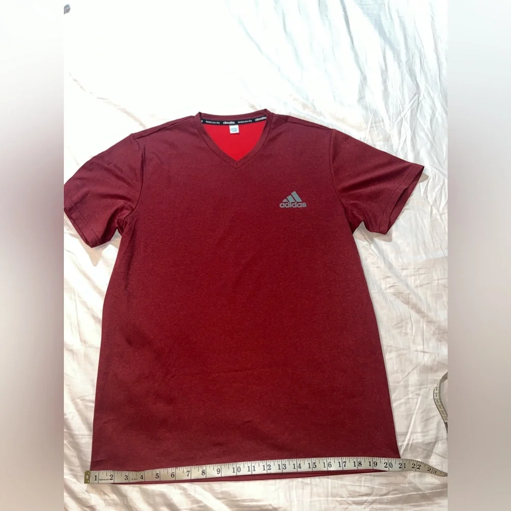 Adidas Red Workout Shirt Size L